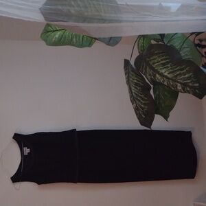 Women's dress with jacket black with beading Karen Miller size 12